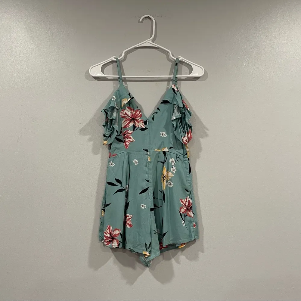 TOBI - Just Like This Floral Wrap Romper - Image 4