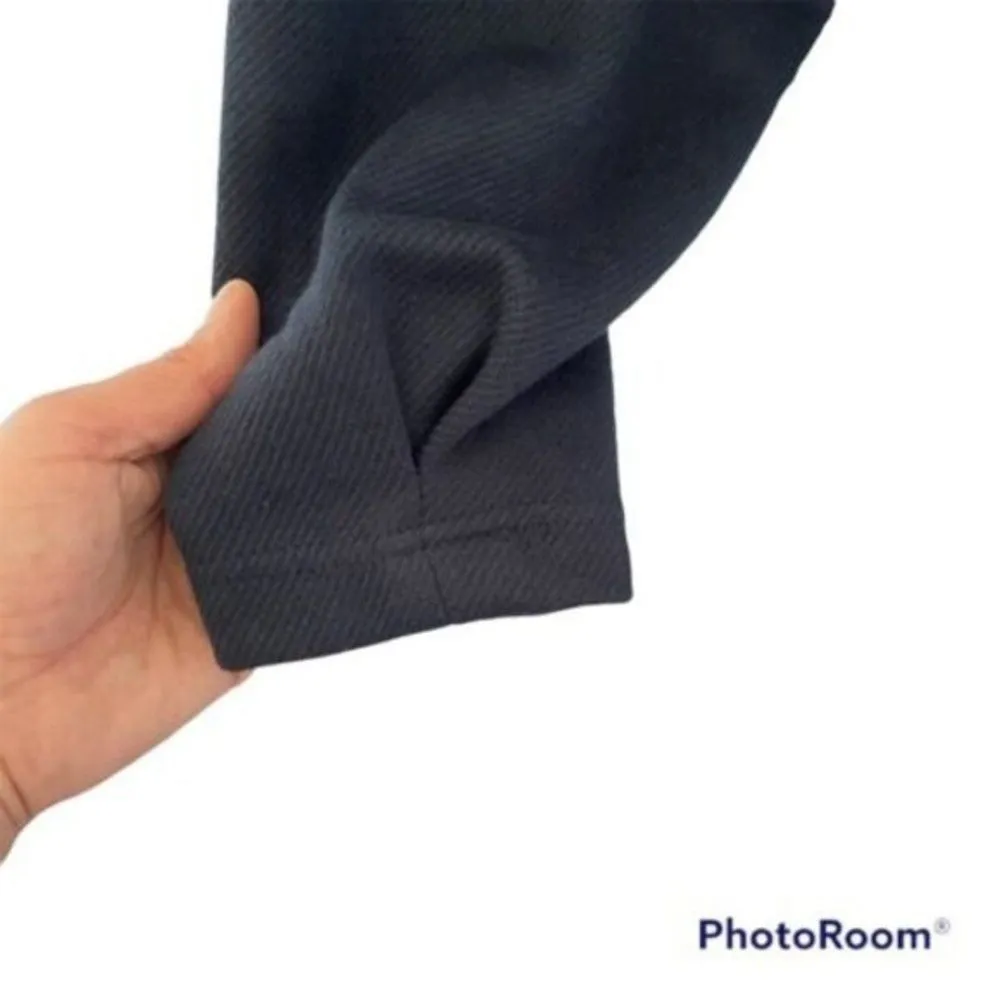 Chez toi Womens boat neck Sweater 3/4 Sleeve Crop Cozy knit Boxy Navy Blue Size Size M - Image 6