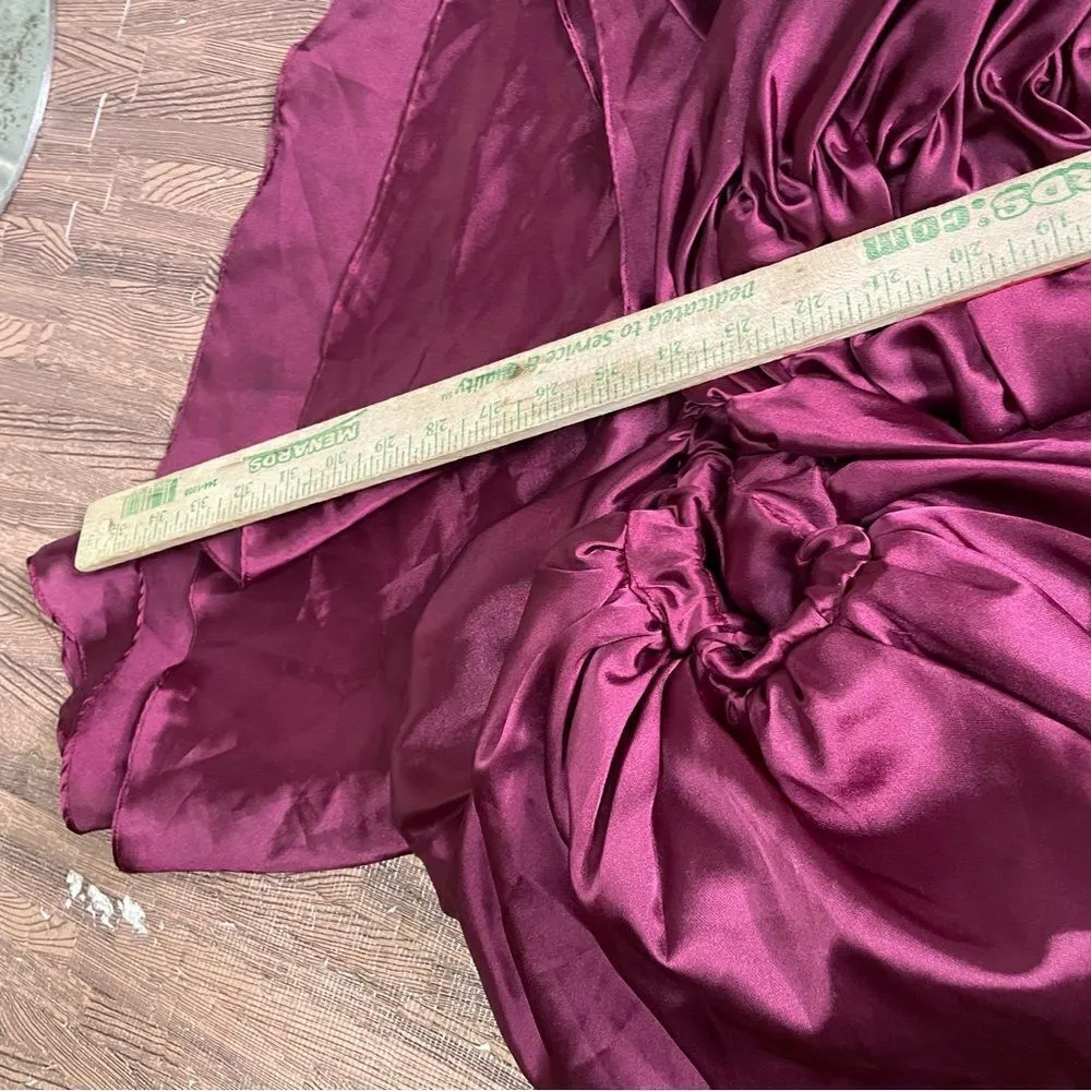 Vintage 90s Alyce Prom Dress Off‎ Shoulder Puff Sleeve size 12 Pink - Image 7