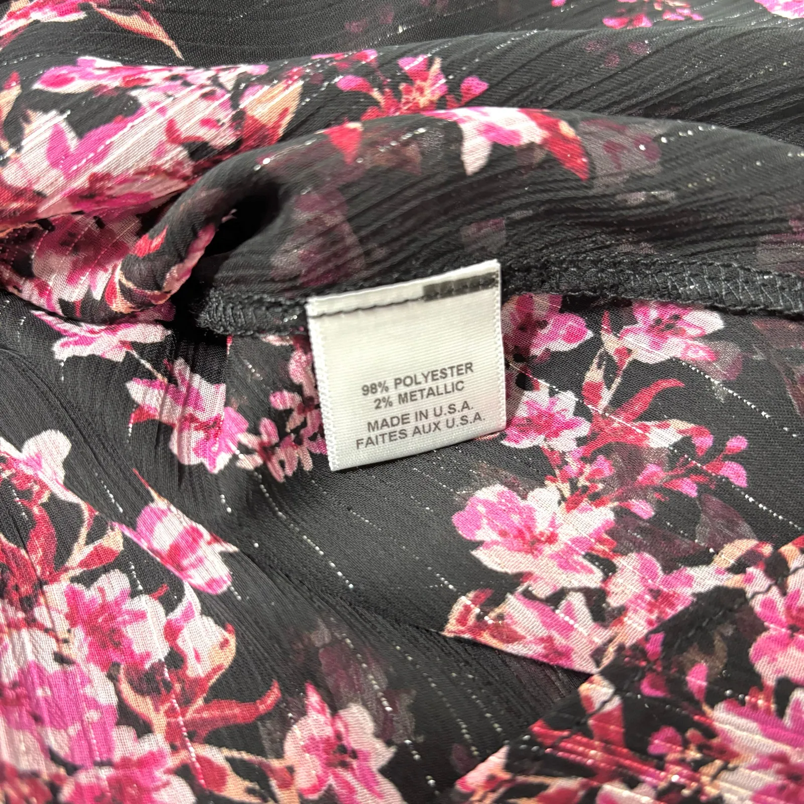 Misa Los Angeles Marion Black Floral Mini Skirt S - Image 4