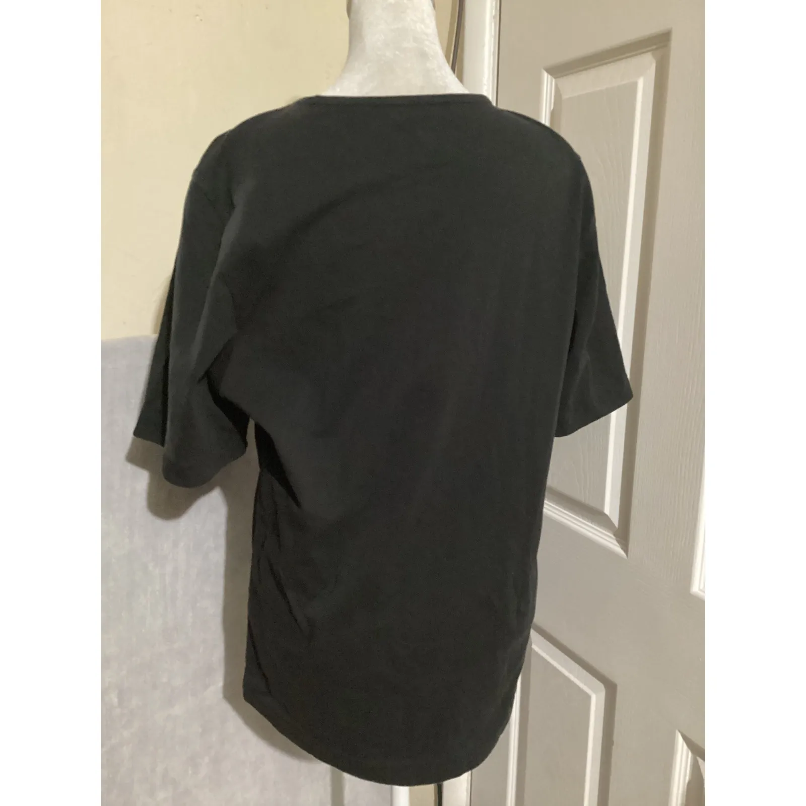 COS Black Textured Crew Neck Pocket T Shirt Womens Size S - Image 3