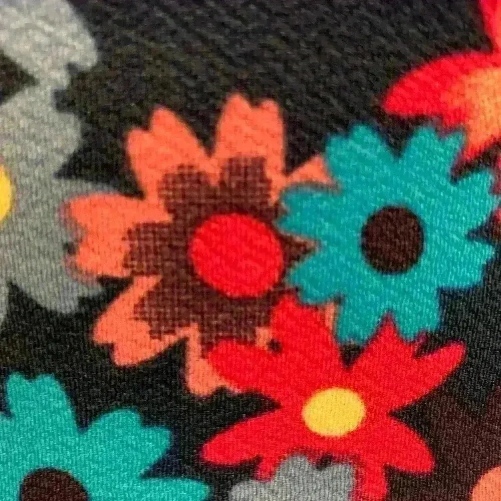 LuLaRoe  Navy/Multi-Colored Flowered Skirt - Image 3