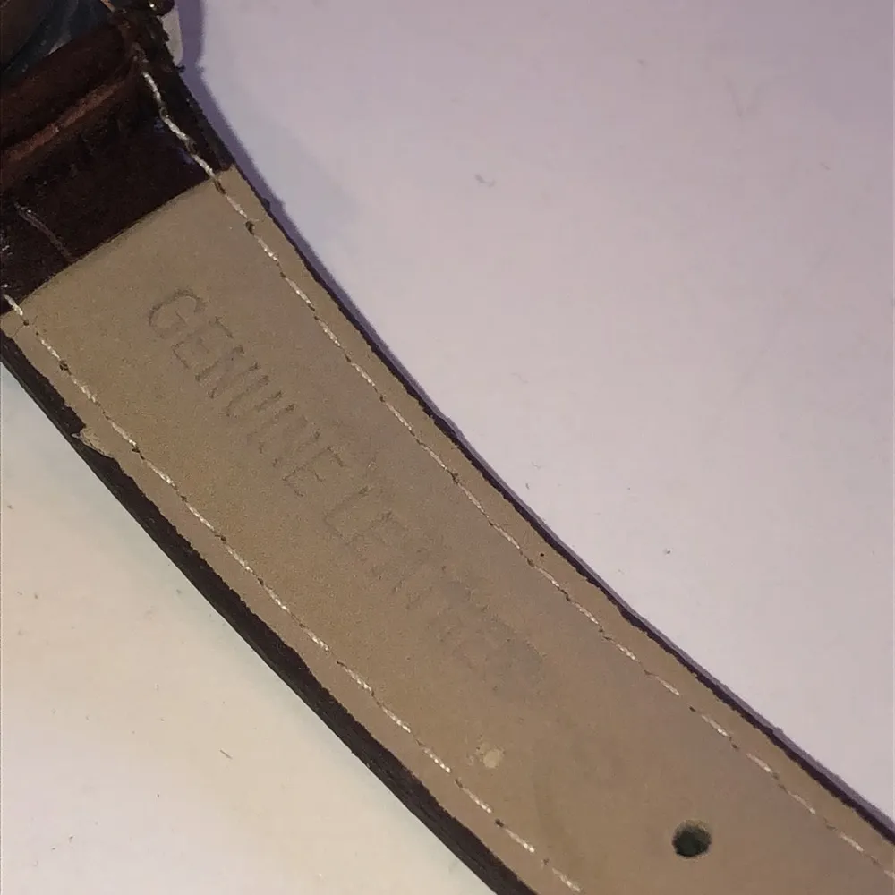 Fred Belay Burgundy Maroon CZ Rhinestone Genuine Leather Watch Wristwatch - Image 10