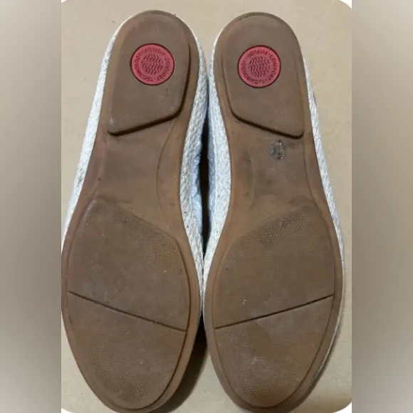Fitflop Metallic Silver Flats 8.5 - Image 3