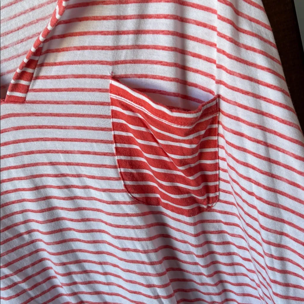 Liz Claiborne Striped V-Neck Tee xxl - Image 2