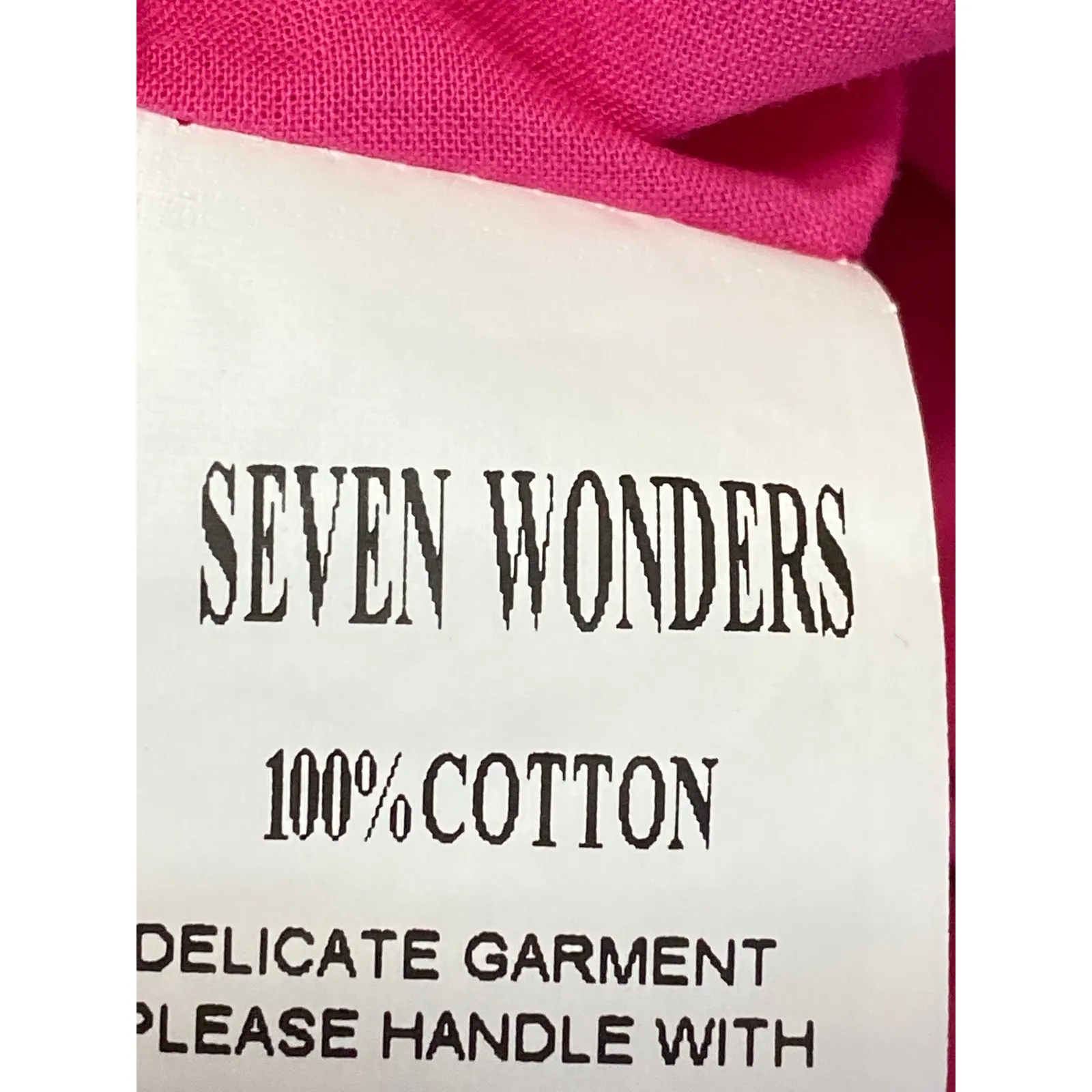 NEW Seven Wonders Pink Sleeveless Deep V Neck Ruched Tank Blouse Top Size L Size L - Image 5