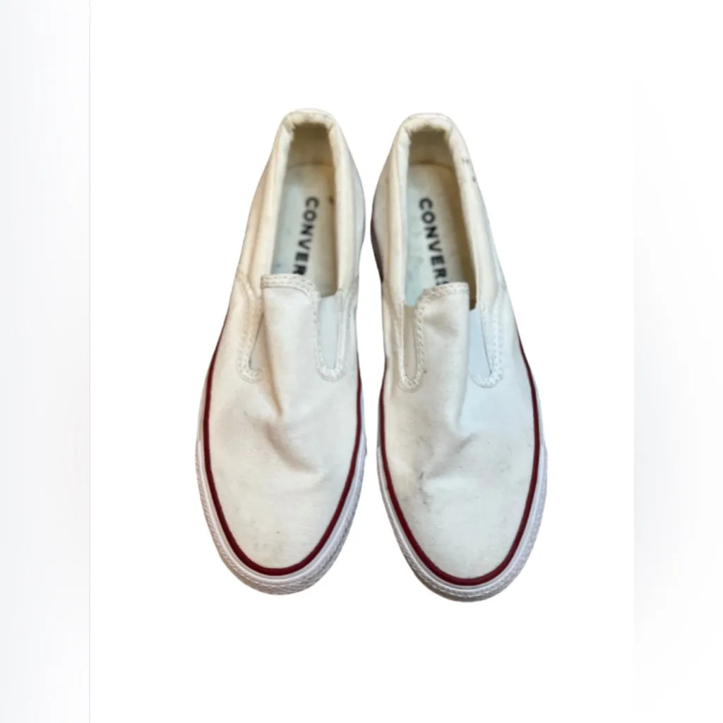 Converse Chuck Taylor All Star Double Gore Slip On Sneaker Shoes White Size 6.5 - Image 2