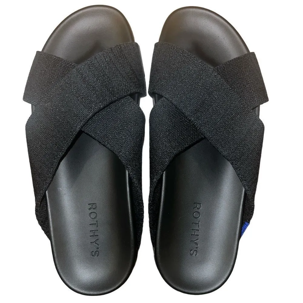 ✨Rothy’s The Weekend Black Sz 8 Slides✨ Black - Image 8