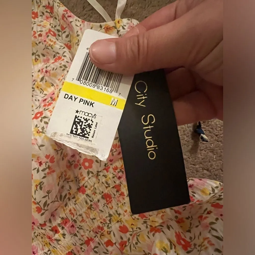 NWT city studio medium floral dress White - Image 7