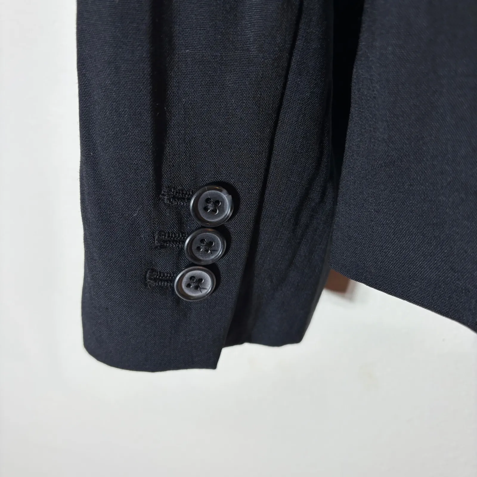 Banana Republic Black Stretch Wool Blend Blazer Jacket 8P Petite - Image 7