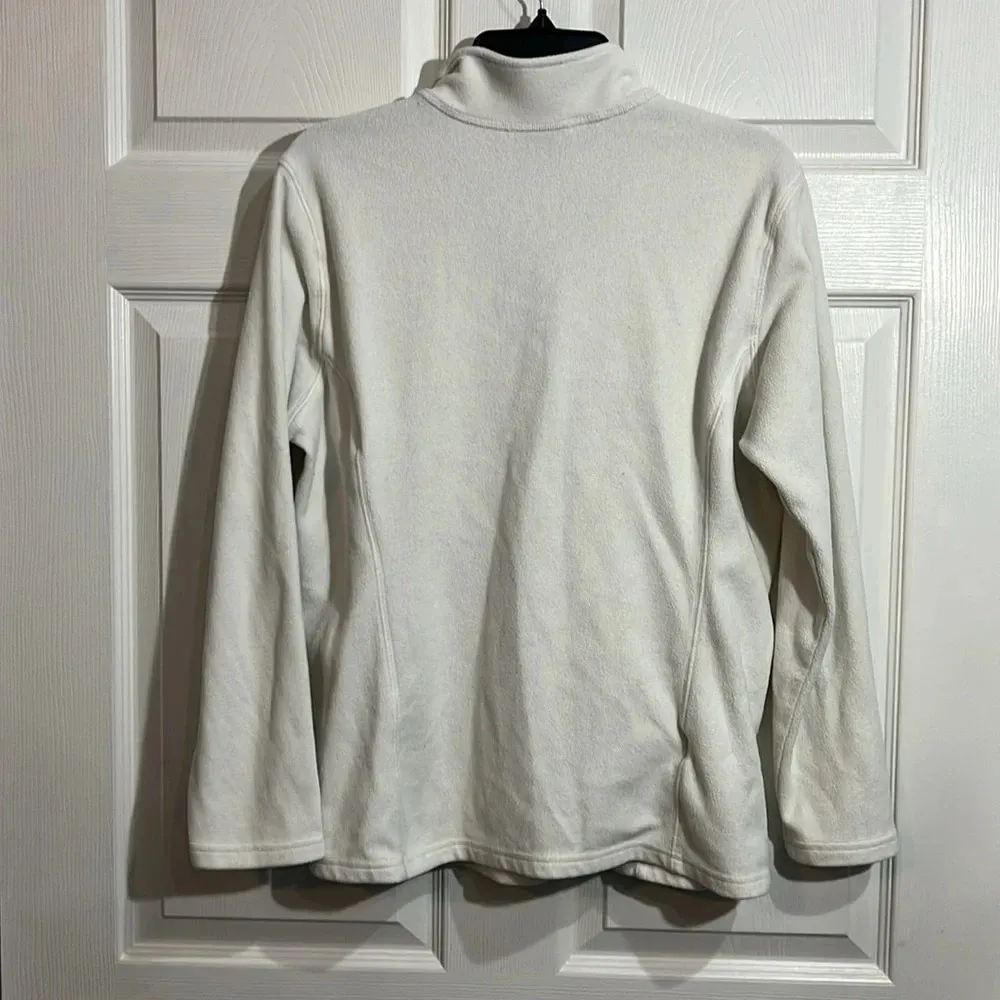 Eddie Bauer Women's Long Sleeve Fleece 1/4 Zip Pullover - Large - white - Image 7