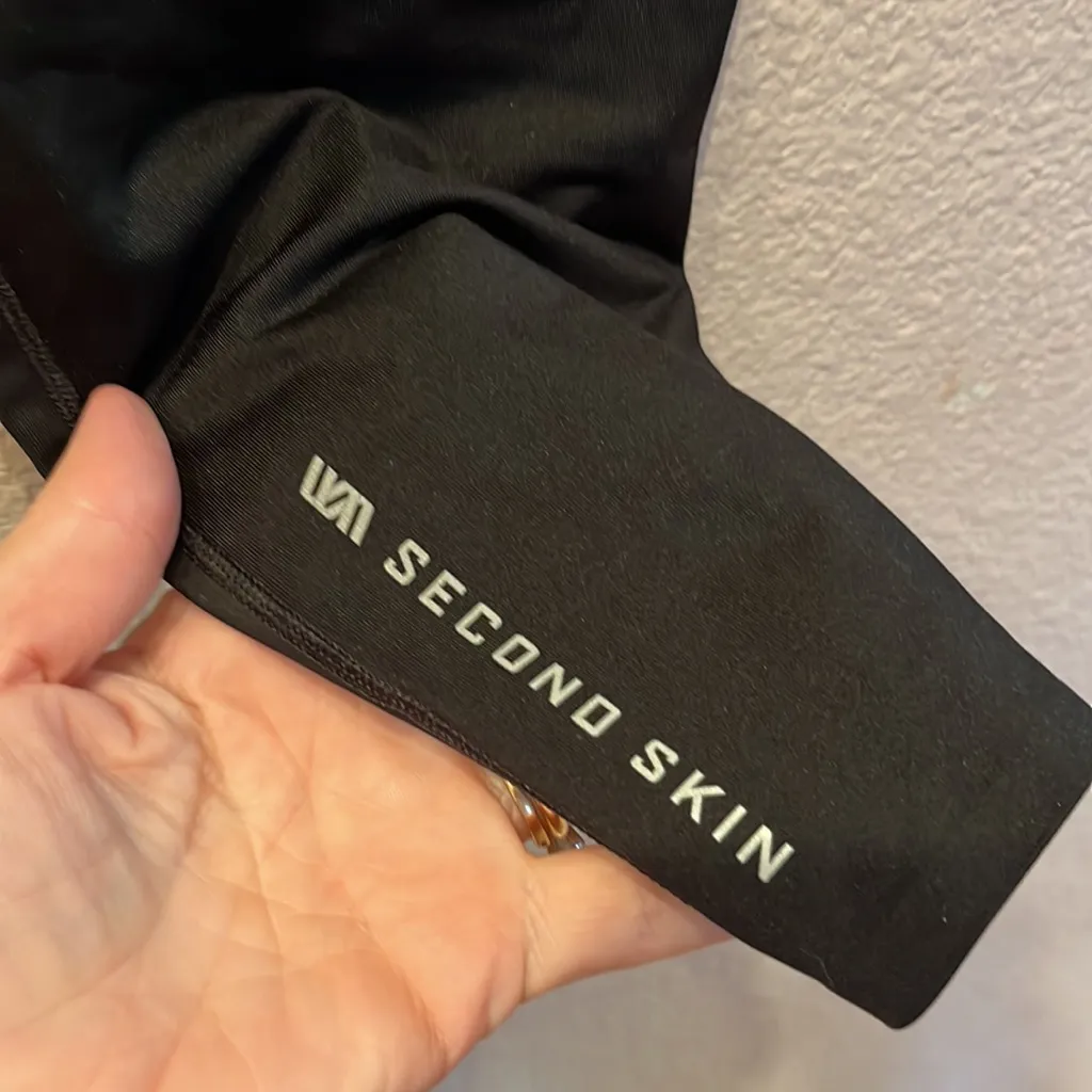 Second Skin Women’s Compression Leggings Size Medium Black - Image 6