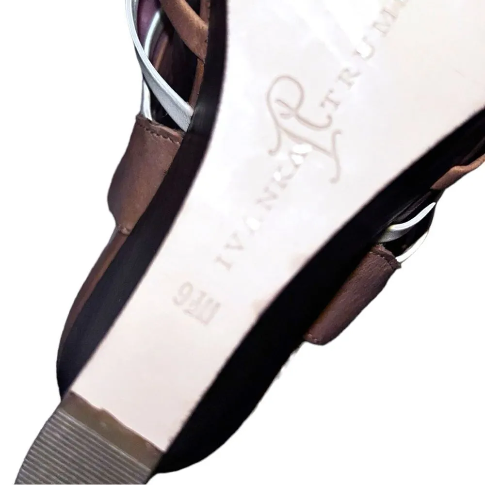 Ivanka Trump super cute strappy wedge sandals! New - Image 7