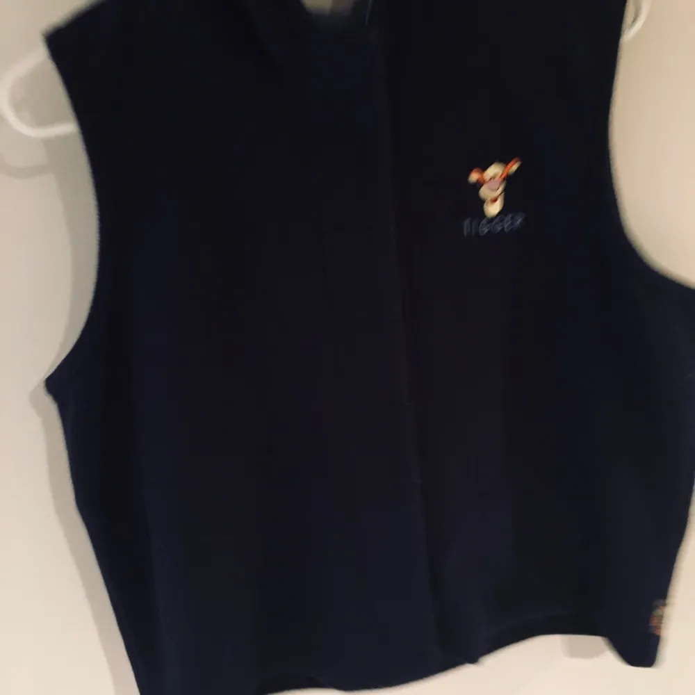 Vintage Disney Tigger fleece hooded vest - Image 5