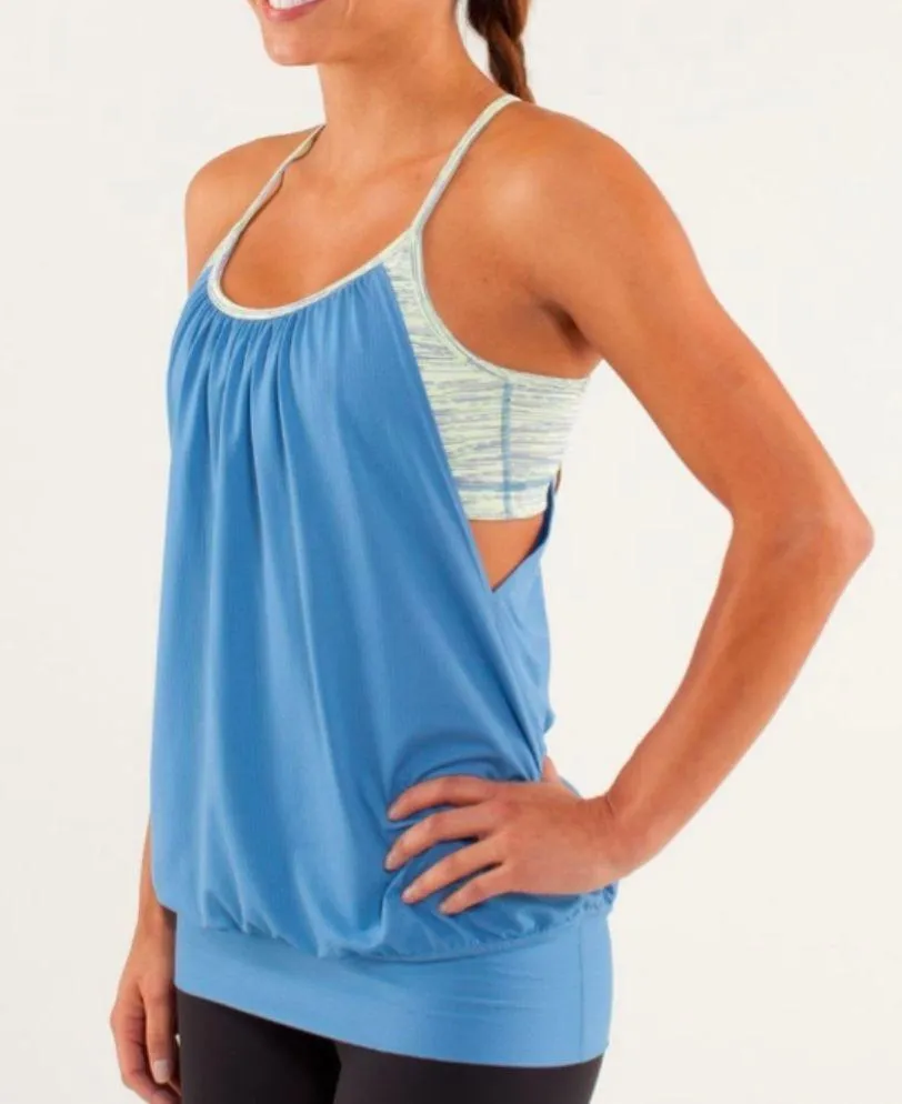 Lululemon No Limits Tank Limitless Blue / Wee Are From Space Polar Cream size 6 - Image 2
