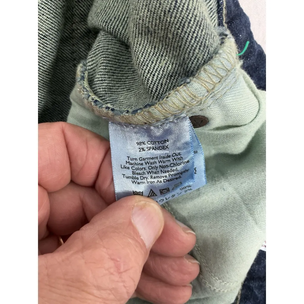 Womans Eddie Bauer Modern Fit Blue Jeans 12 Barely Boot - Image 5