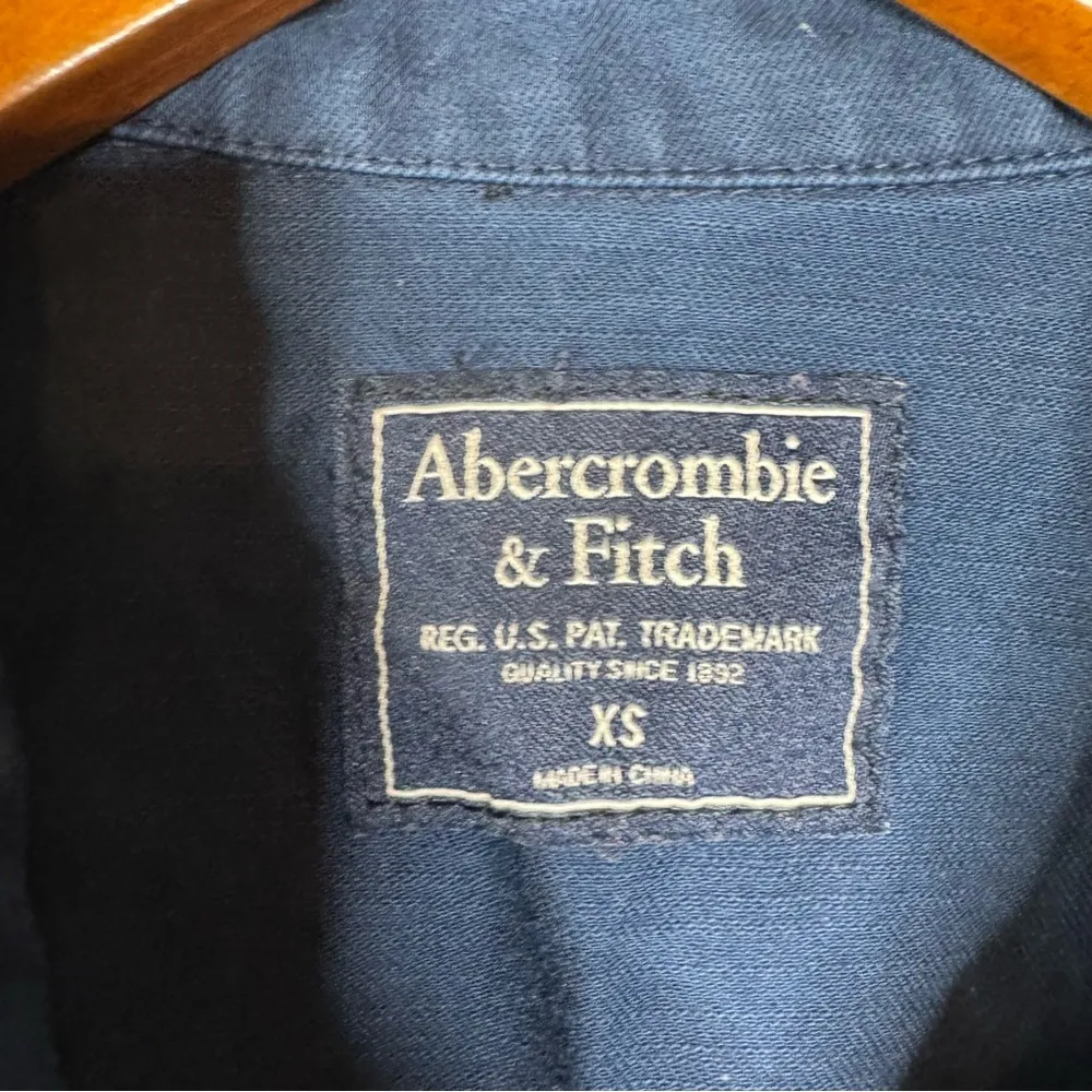 Abercrombie & Fitch Blue Shacket Size Xsmall - Image 3