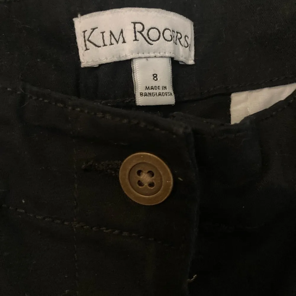 KIM ROGERS Black Capri Pants Size 8 NWT - Image 5