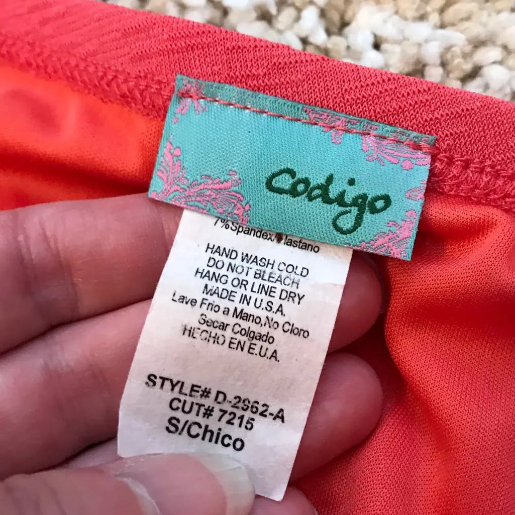 Y2k Codigo strapless body con dress w/ side cut out Sz Small Coral? Party Hoco Pink - Image 7