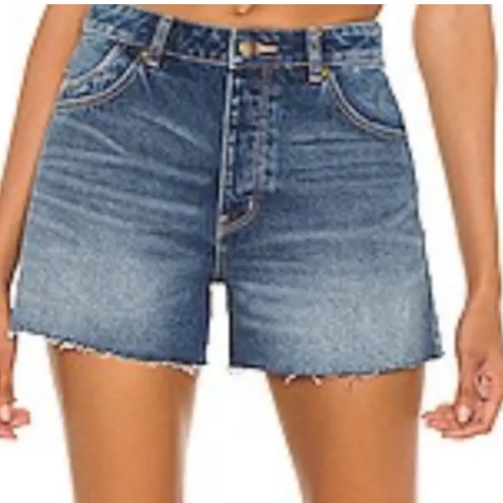Rolla’s Original Short High Rise Cut Off Medium Juliet Wash Blue Denim Shorts Size 24 - Image 1