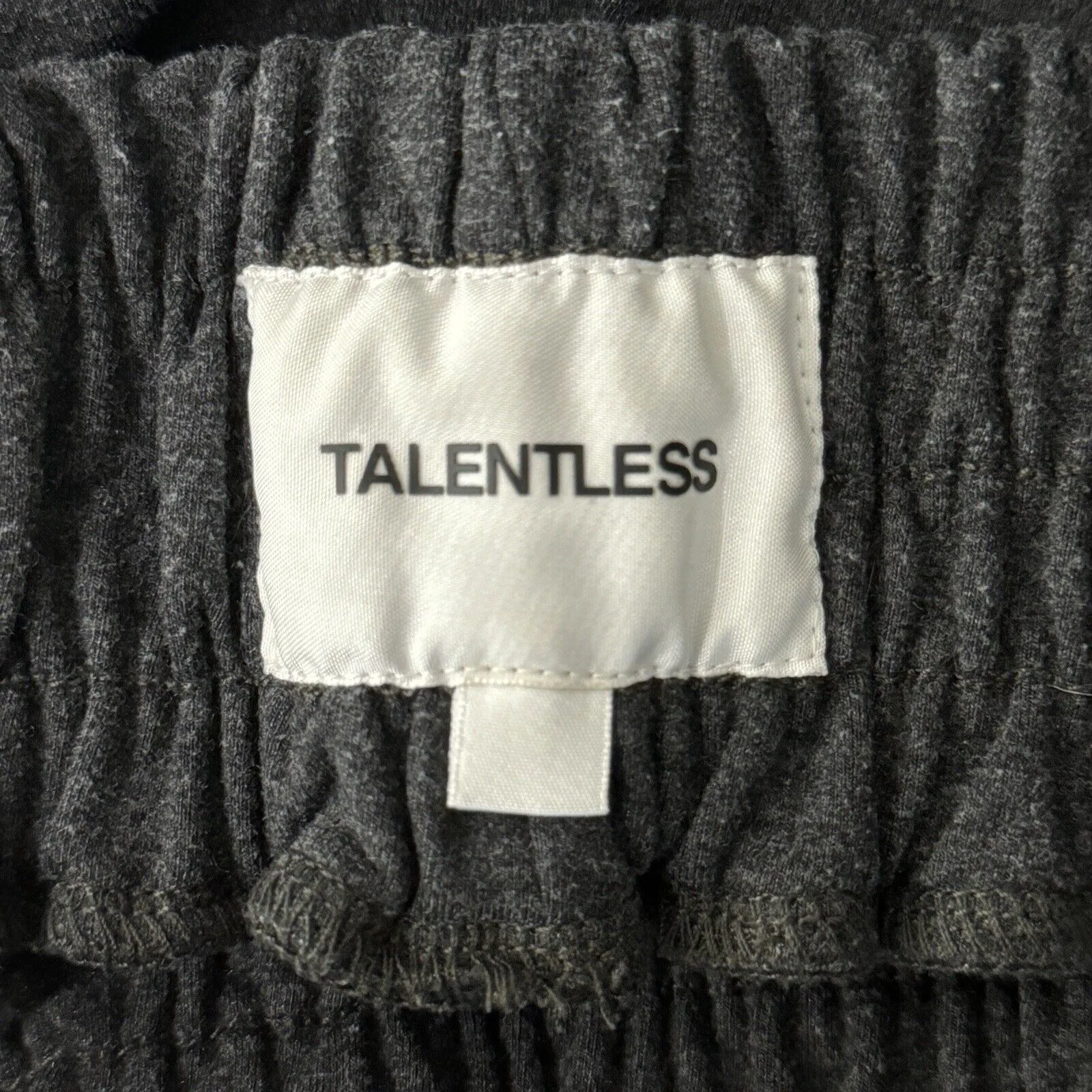 Talentless Pants Womens Small Tan‎ Gray Stripe Harem Style Sweatpants Loungewear - Image 5