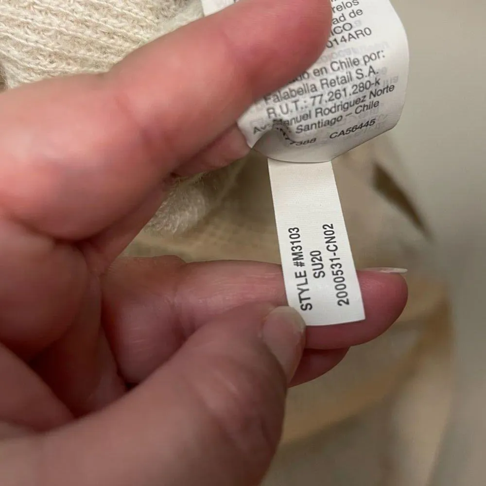 Madewell Jane Waffle Stitch Sweater Sz XS - Image 6