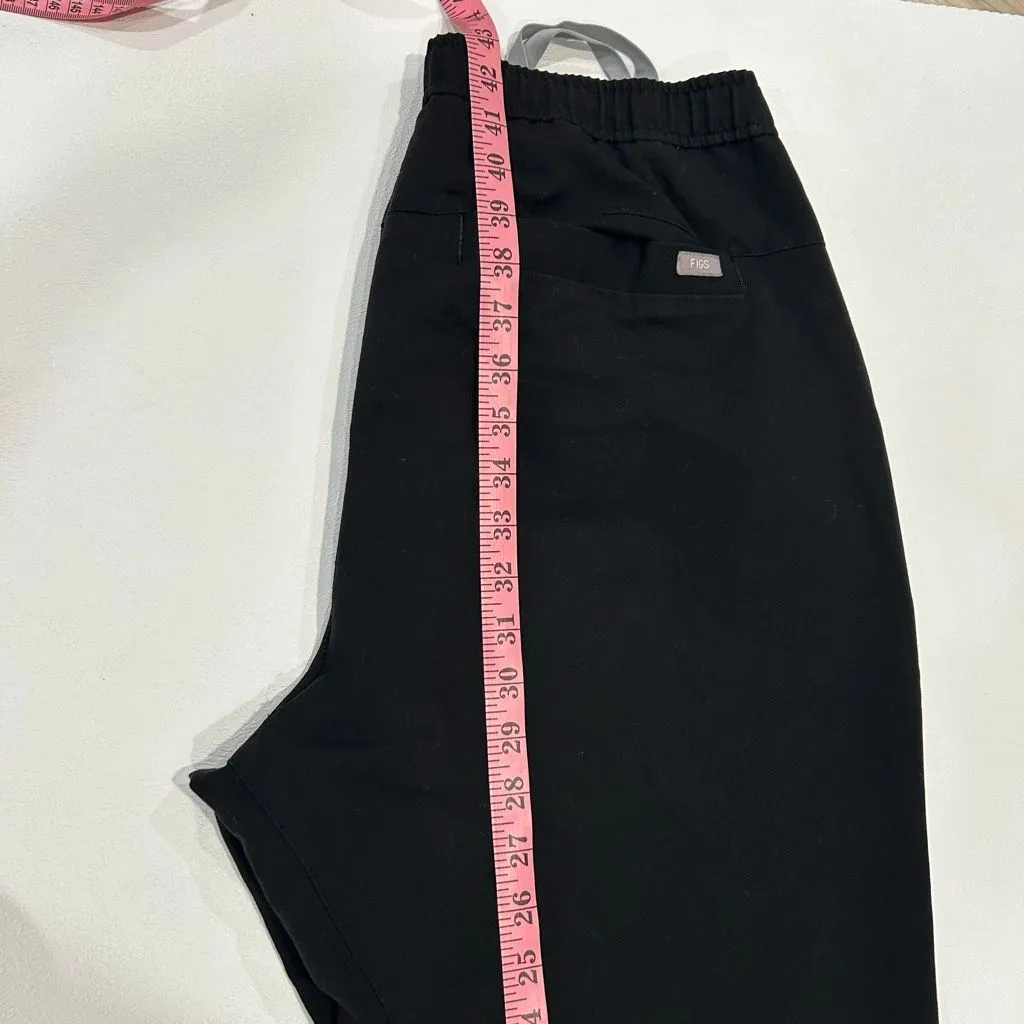 FIGS Black Scrub Jogger Pants Women’s Large Short Technical Collection - Image 12