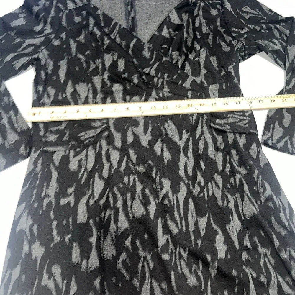 $235 ETCETERA BLACK GRAY SOFT KNIT DRESS GROTTO 16 - Image 9