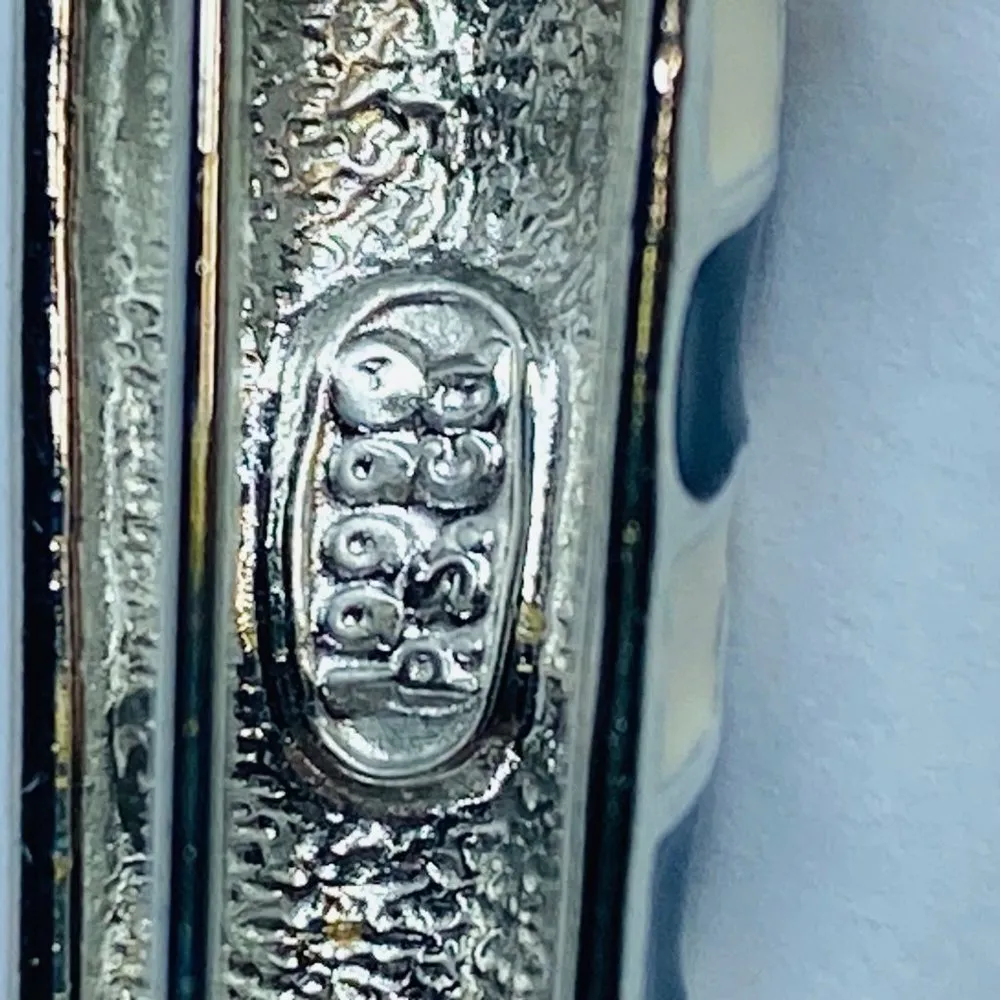 Lighthouse Brooch Pendant PS&CO Black White Silver Tone Metal Stripe Ocean Beach - Image 13