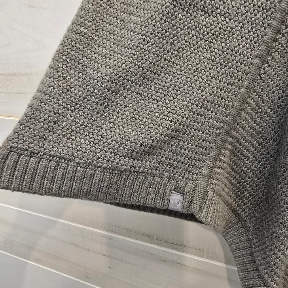 {OS} Lululemon On Thr Go Poncho Sweater Scarf Combo In Grey Sage - Image 9