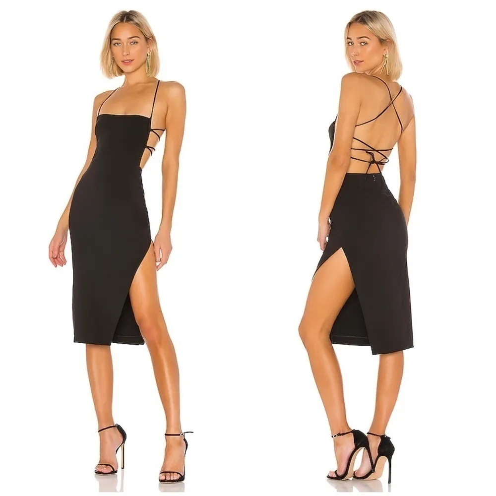 NBD Becky Midi Dress Black - Image 3