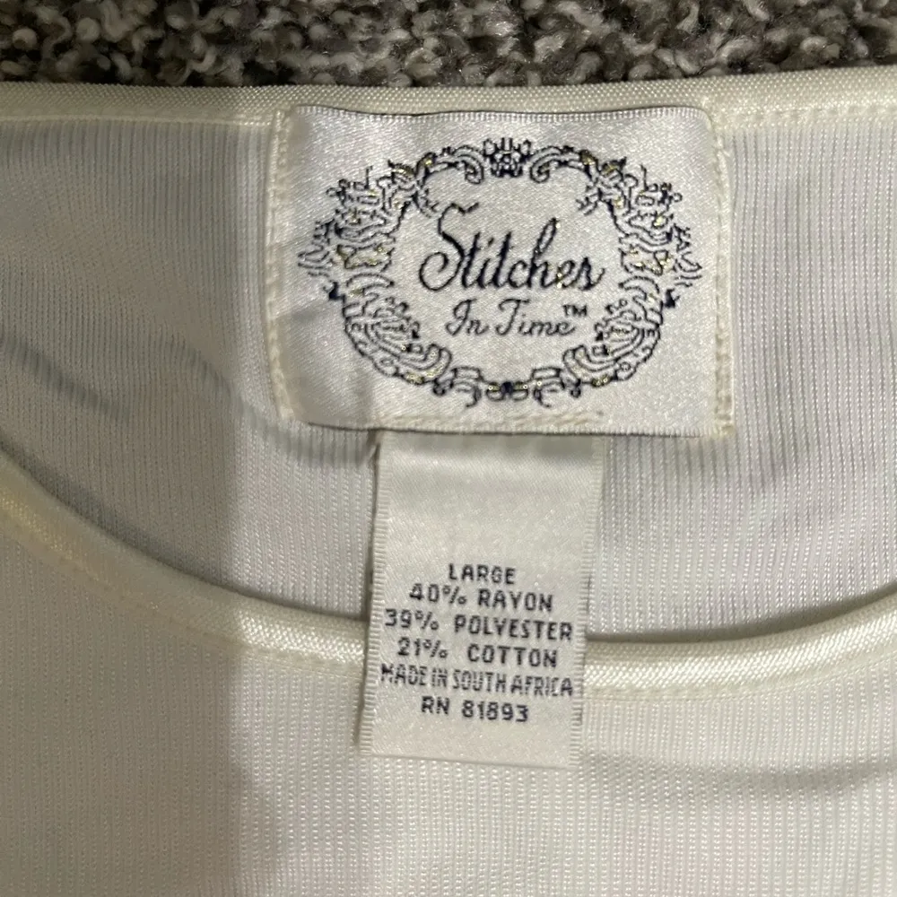 New Stitches in Time 3 black and white short sleeve shirts L Size L - Image 5