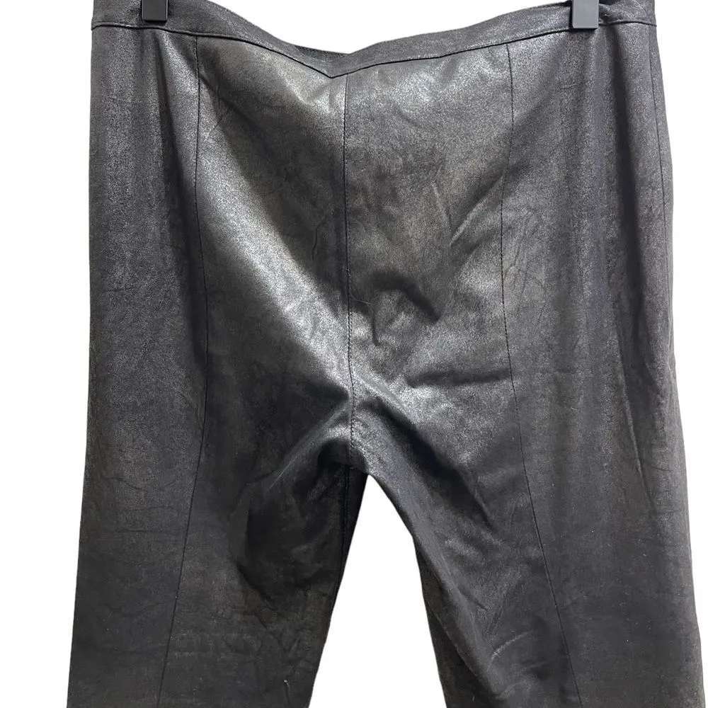 Love Tree Leather Look Patina Fitted Pant Large - Image 7