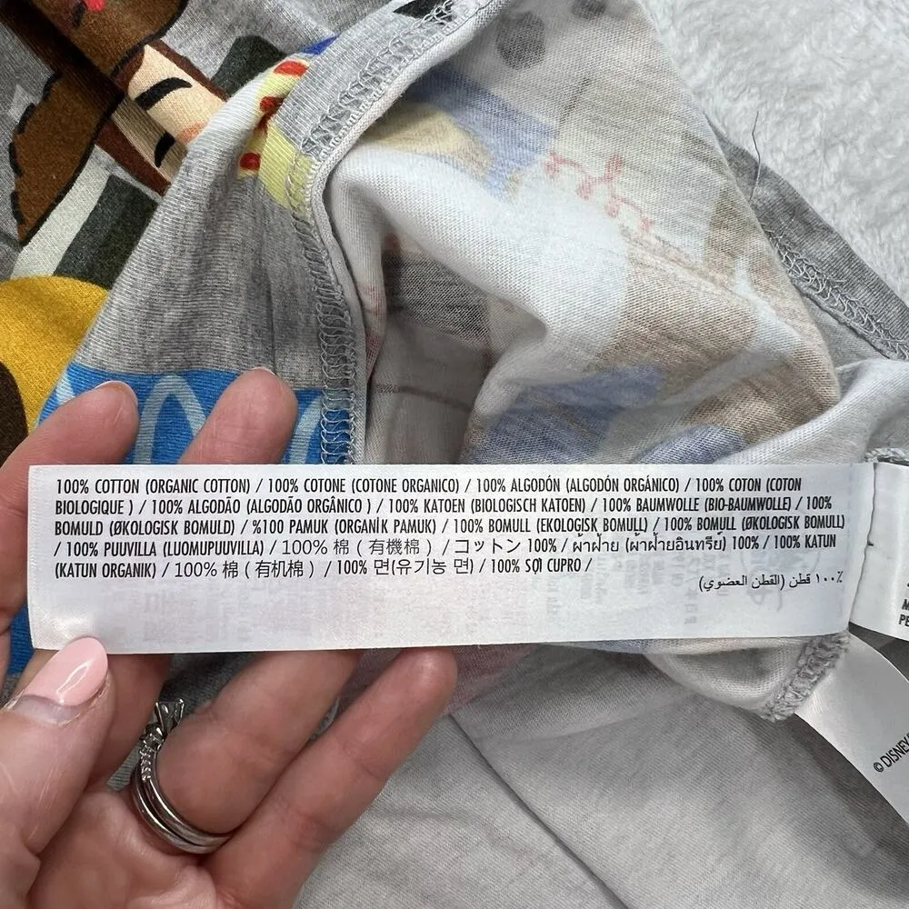 Disney Parks Adult XXL T-Shirt Tee Toy Story Shirt Gray Toy To The World Graphic - Image 7