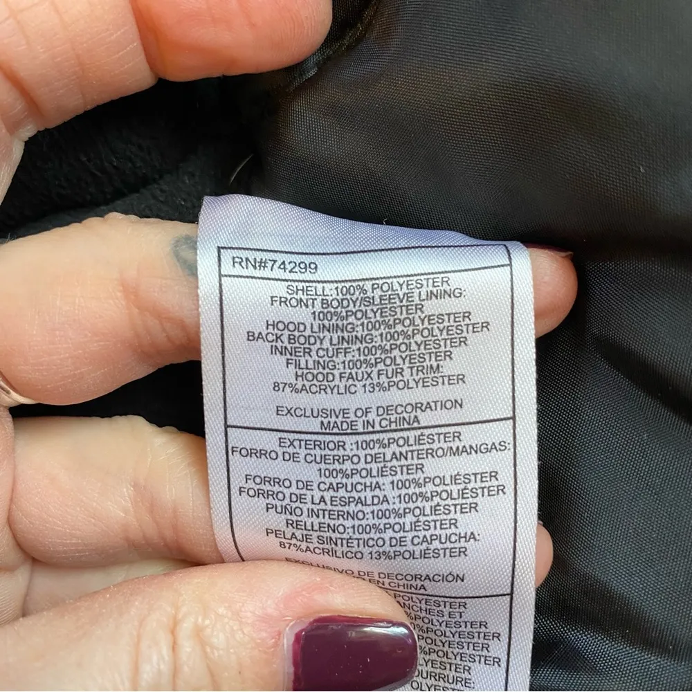 Insulated Parka Military Puffer Jacket Size Small - Image 13