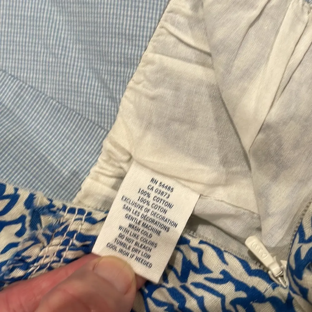 Layered tiered raw hem a-line fully lined lightweight cotton skirt - Image 6