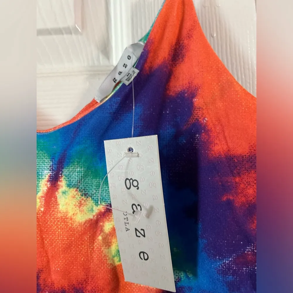 Gaze Tie Dyed Bodysuit Red Size M - Image 4