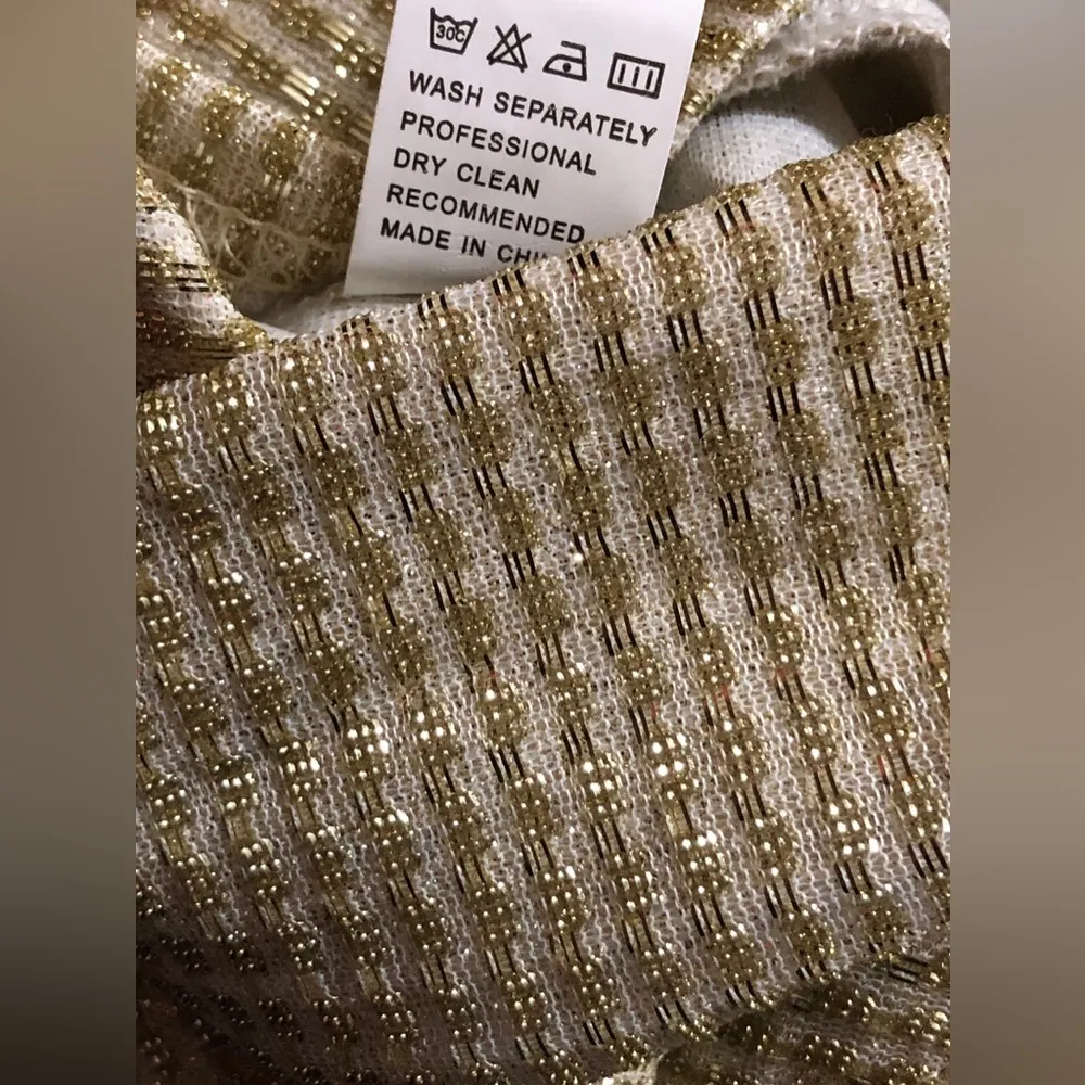 Gold Metallic 1 piece Cutout Jumpsuit NWOT💖 - Image 9