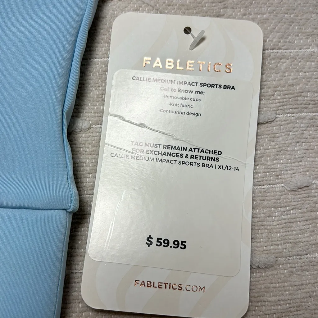 Fabletics Callie Medium Impact‎ Sports Bra Size XL NEW - Image 10