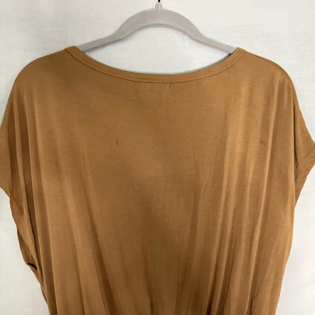 Tarin Mini Dress in Deep Taupe Size Large Lovers + Friends‎ Boho Revolve Bamboo - Image 9