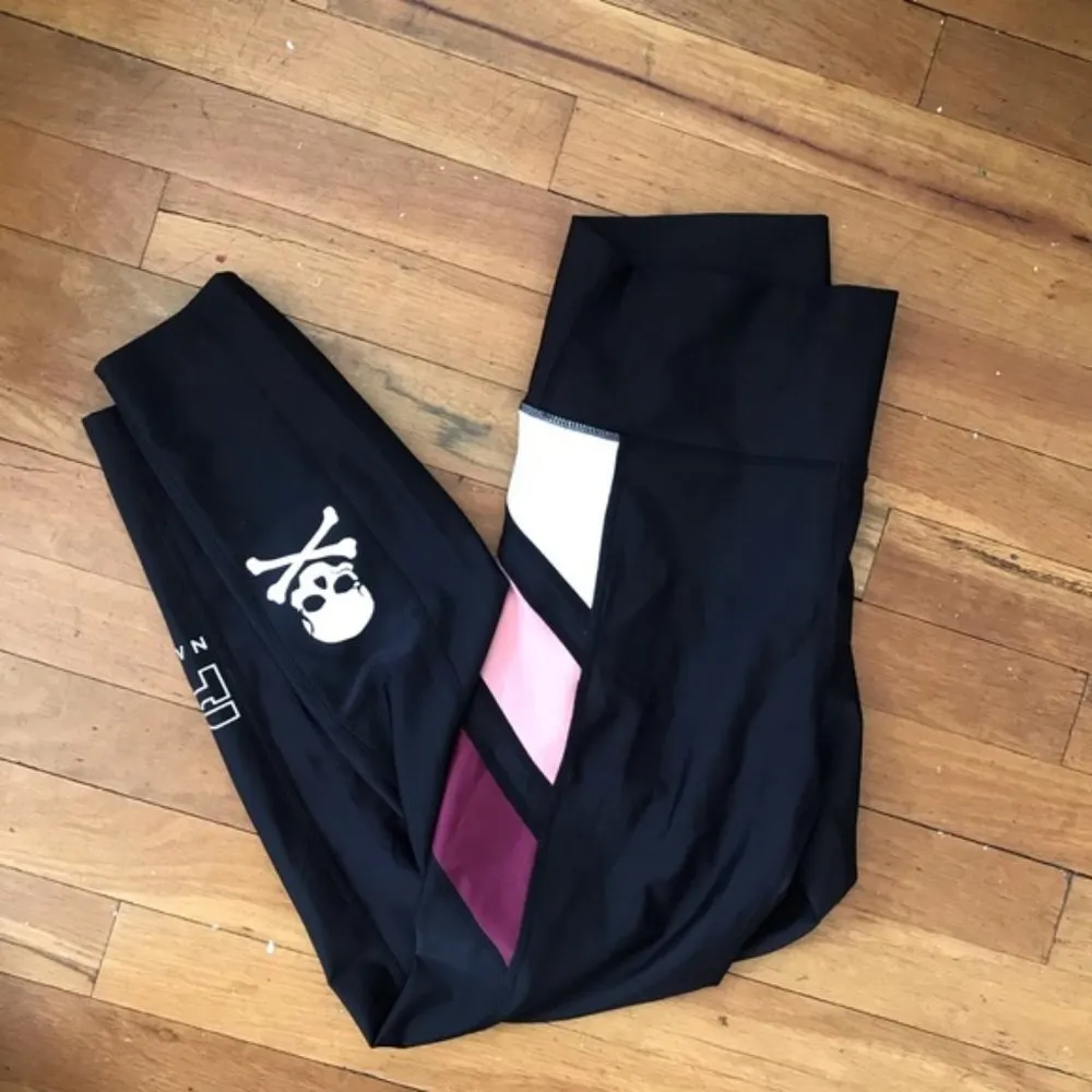 Soulcycle PE Nation Substitute Stripe Color Block Leggings Size Small - Image 3