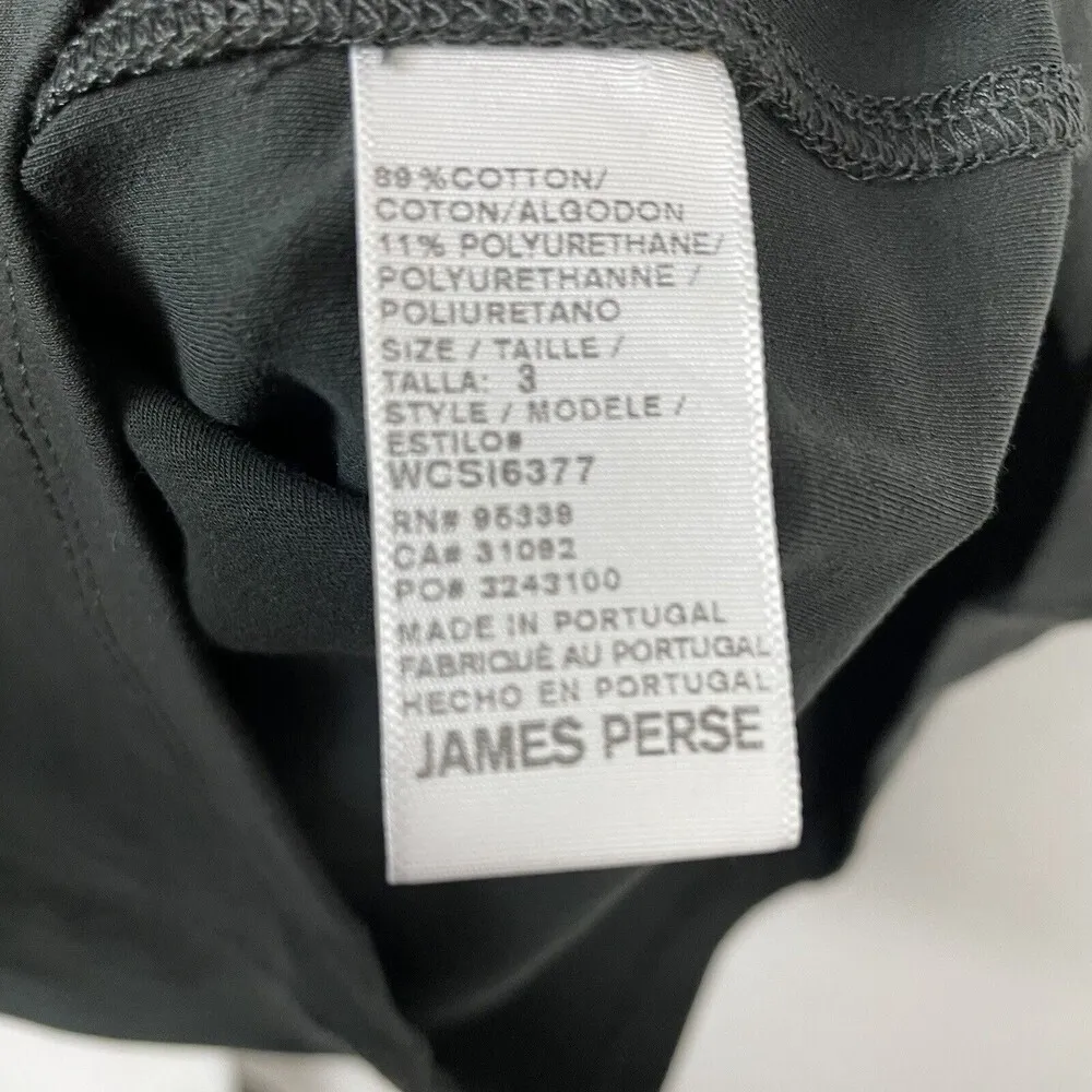 James Perse Size 3 US L Charcoal Gray Short Sleeve Bodycon Midi T-Shirt Dress - Image 6