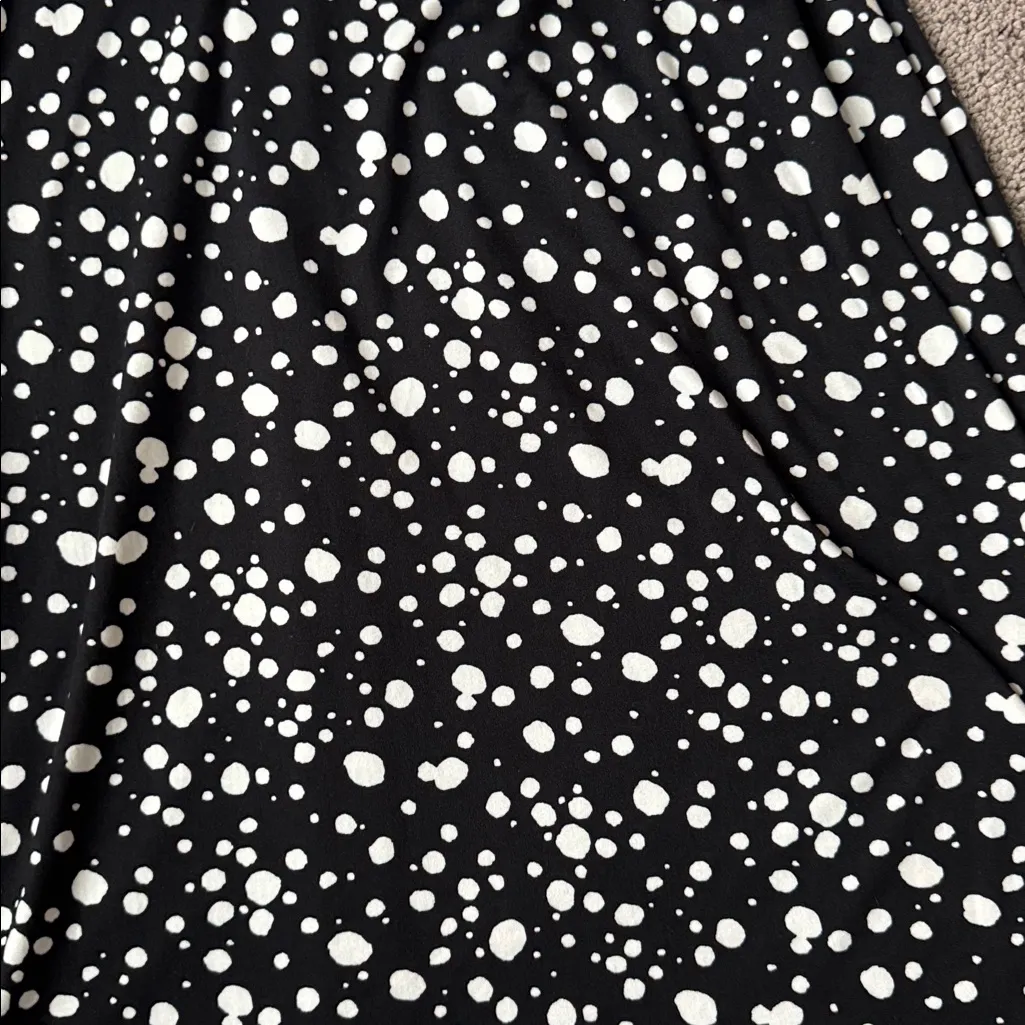 French Grey Black/White Melcy Brushed Knit Dress SIZE S - Image 2