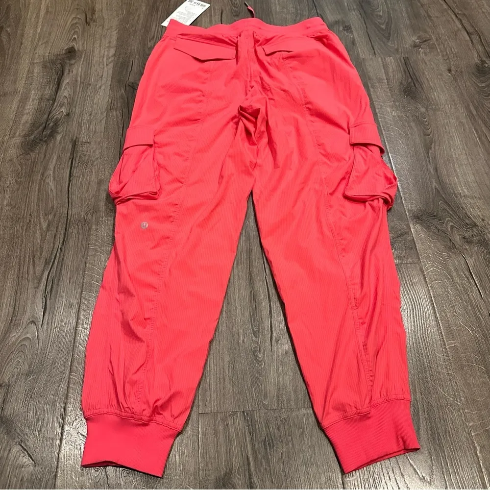 Lululemon Dance Studio Pants Relaxed Fit Mid Rise Cargo Jogger Glaze Pink Size M - Image 4