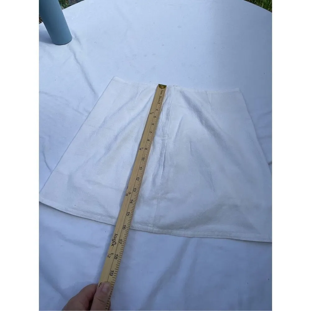 Cotton on size Med white lined cotton mini skirt. Eco Company - Image 4