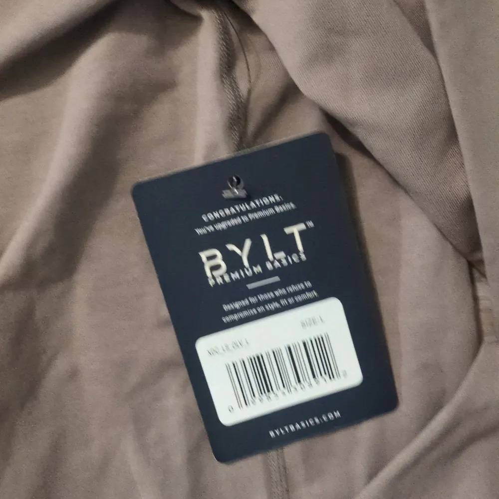 Bylt Premium Basics Drop Cut Long Sleeve Olive Green Shirt Size Large - Image 4