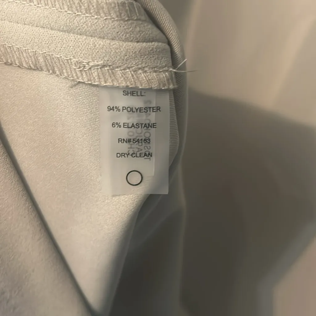 Tommy Hilfiger Beige Sheath Dress Women’s Size 16 Sleeveless Belted Knee Length - Image 9