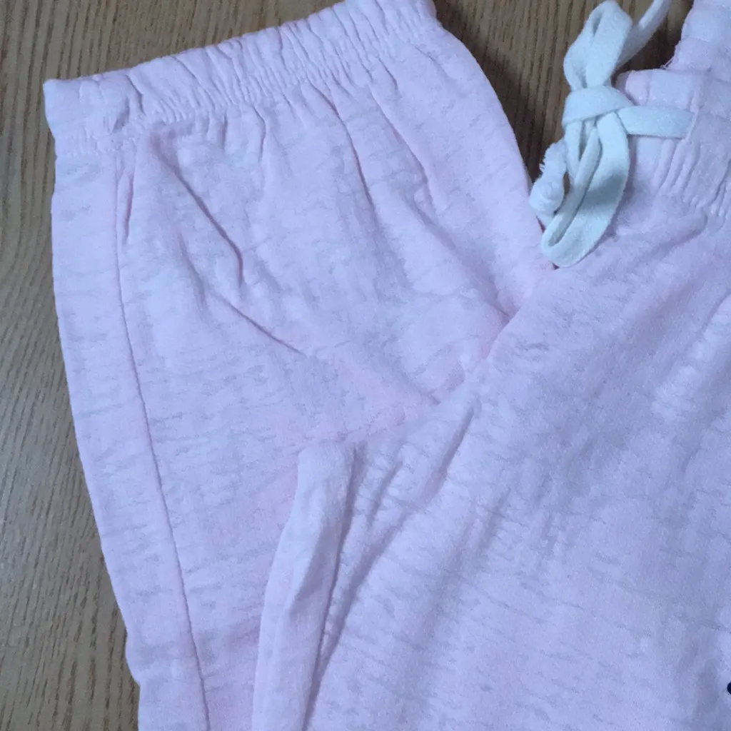 B61 New Womens Animal Print “🥸stache” Yoga Lounge Capri Sweatpants Size Small - Image 3