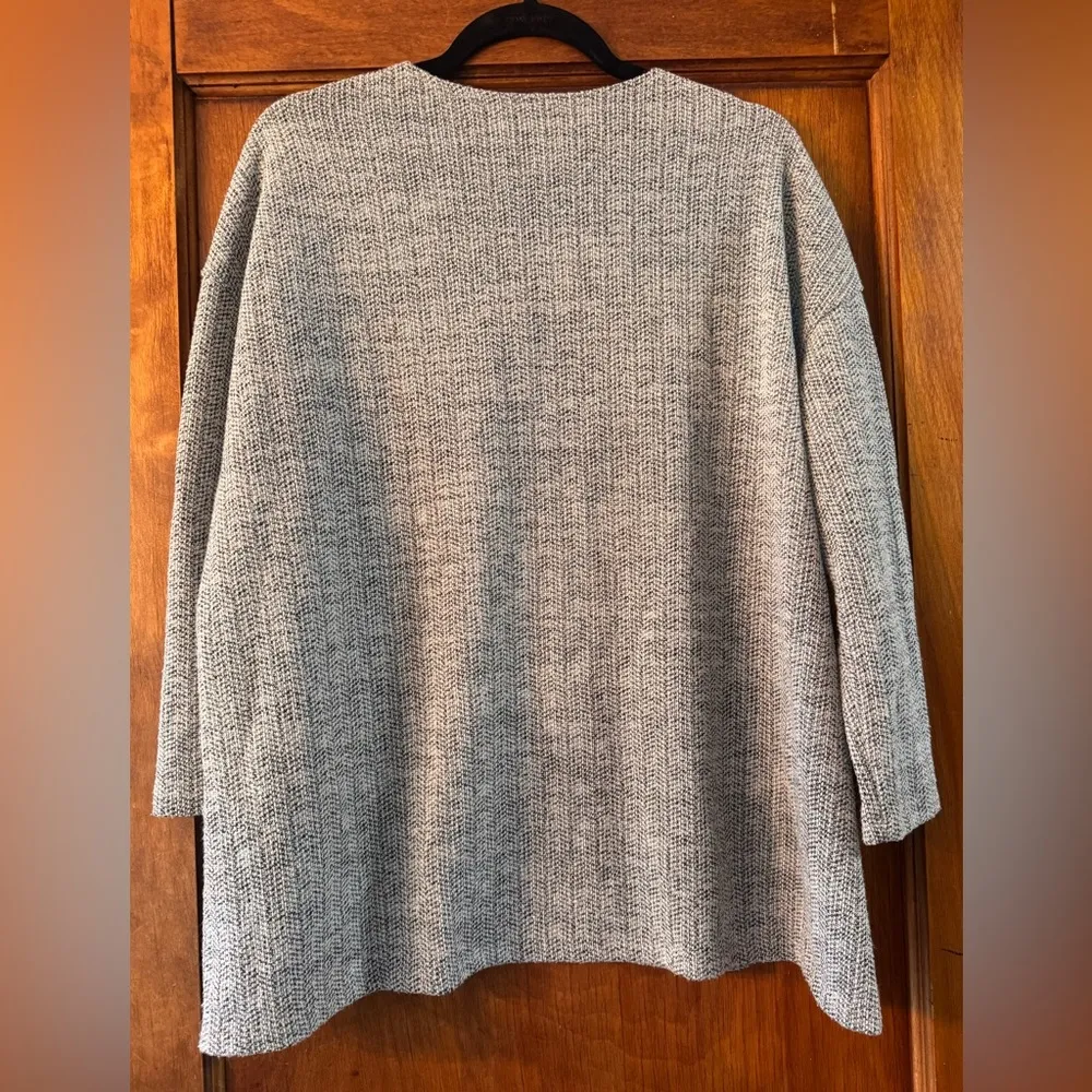 Clara Sun Woo Waffle Knit Herringbone Stitch Sweater - Image 2