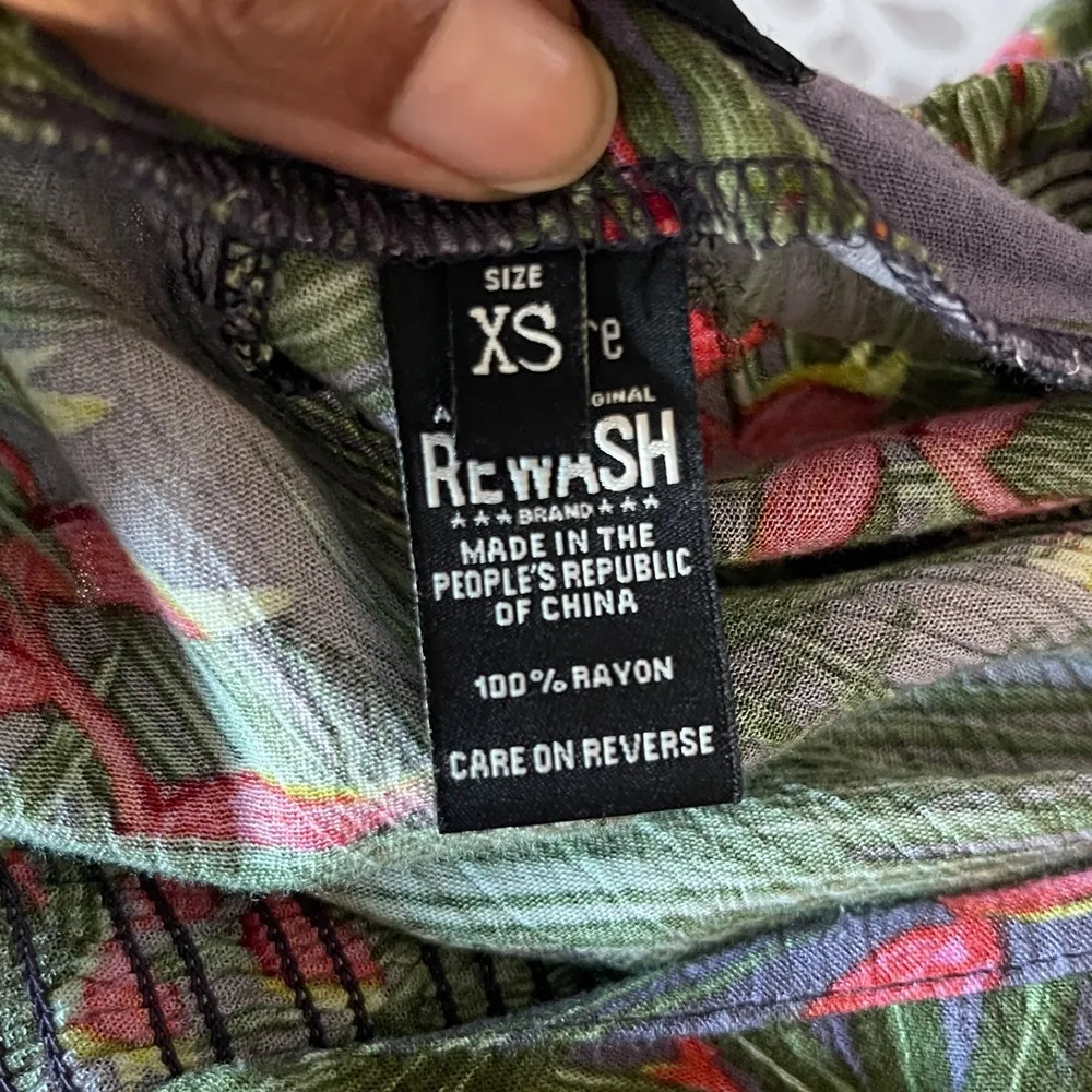 REWASH | Floral Tropical Print Wide Leg Pants Sz XS - Image 6